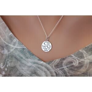 Sterling Silver Beach Charm - Toes in the Sand Charm Necklace